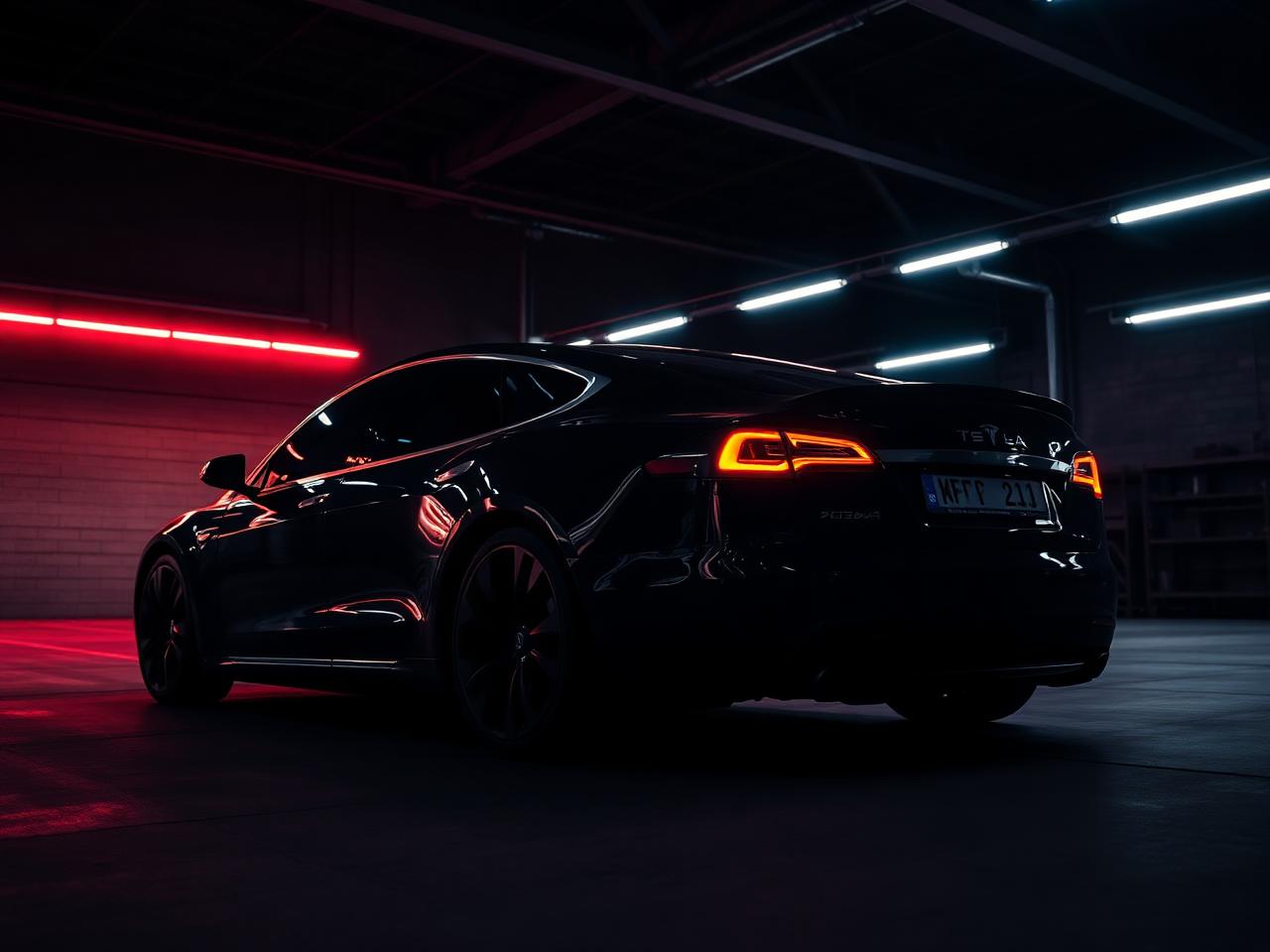 Tesla with full tint